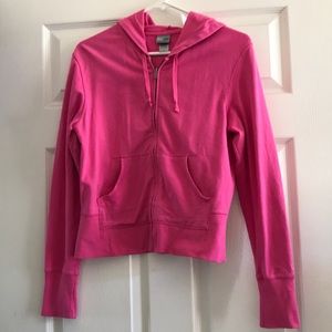 Champion Pink Cotton ZipUp Hooded Sweatshirt
